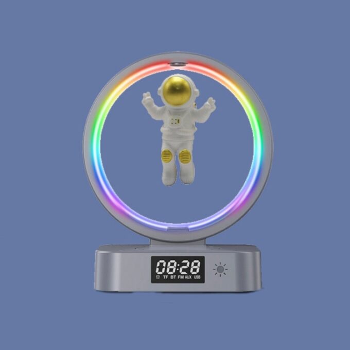 LAMPARA RELOJ ASTRONAUTA EN LA LUNA LED
