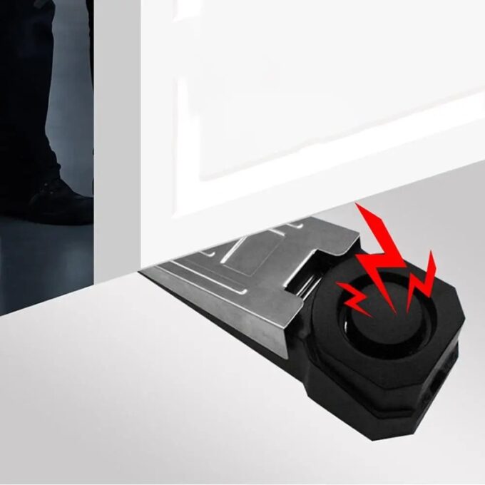Tope de seguridad para puerta sensor con sistema de alarma