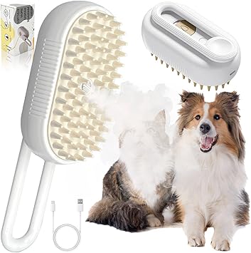 Cepillo de vapor con mango para mascotas