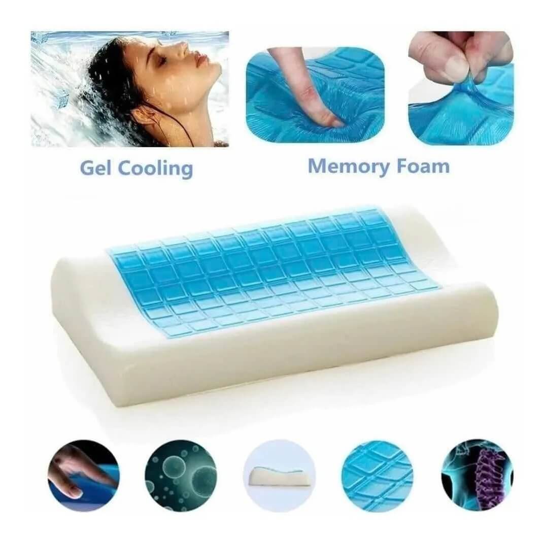 Promocion Almohada Con Gel Refrescante Ortopédica Memory Pillow. - zaffary store