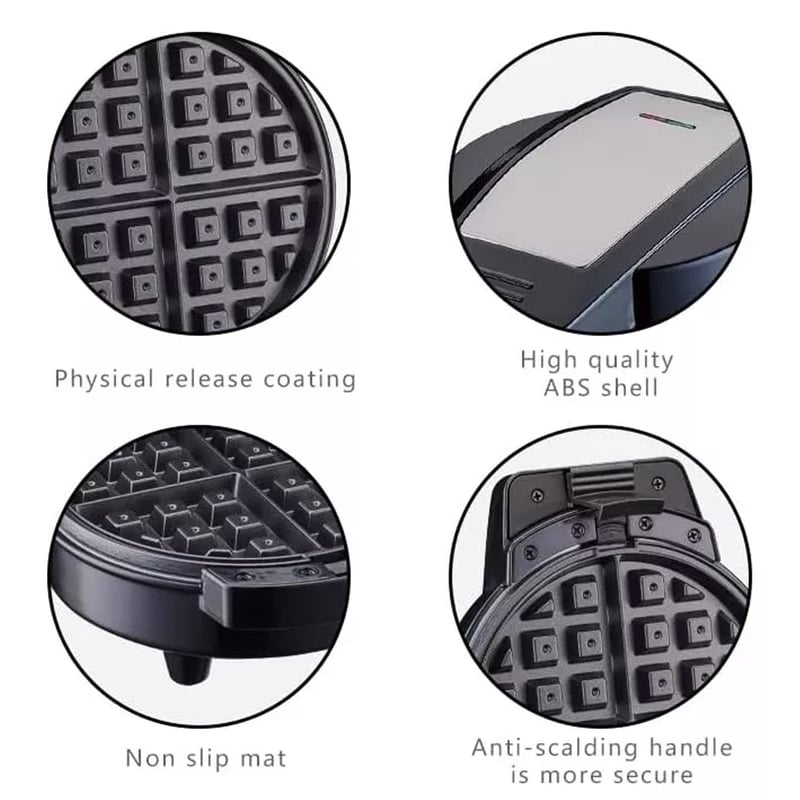 Waflera 3 en 1 Antiadherente para Waffles, Donas y Cupcakes 🧁 Fácil de Usar y Limpiar