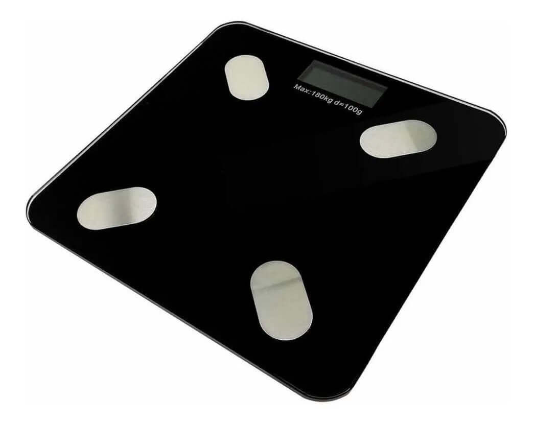 Bascula Pesa Vidrio 180kg Inteligente Con Bluetooth Digital