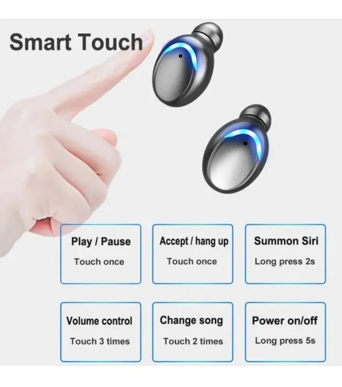 Audífonos in-ear inalámbricos F9 negro