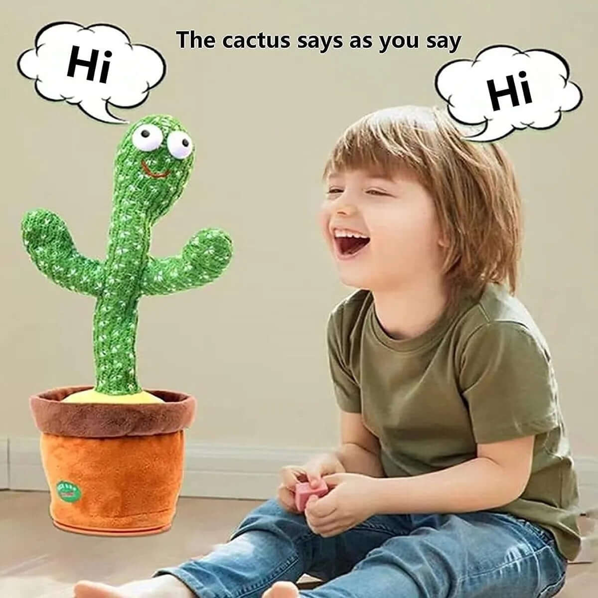 Cactus Bailarín Con Canto De Felpa Adecuado Para Niños