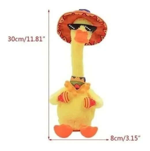 Juguete Bailarín Pato Repite Sonidos Niños Peluche Canciones