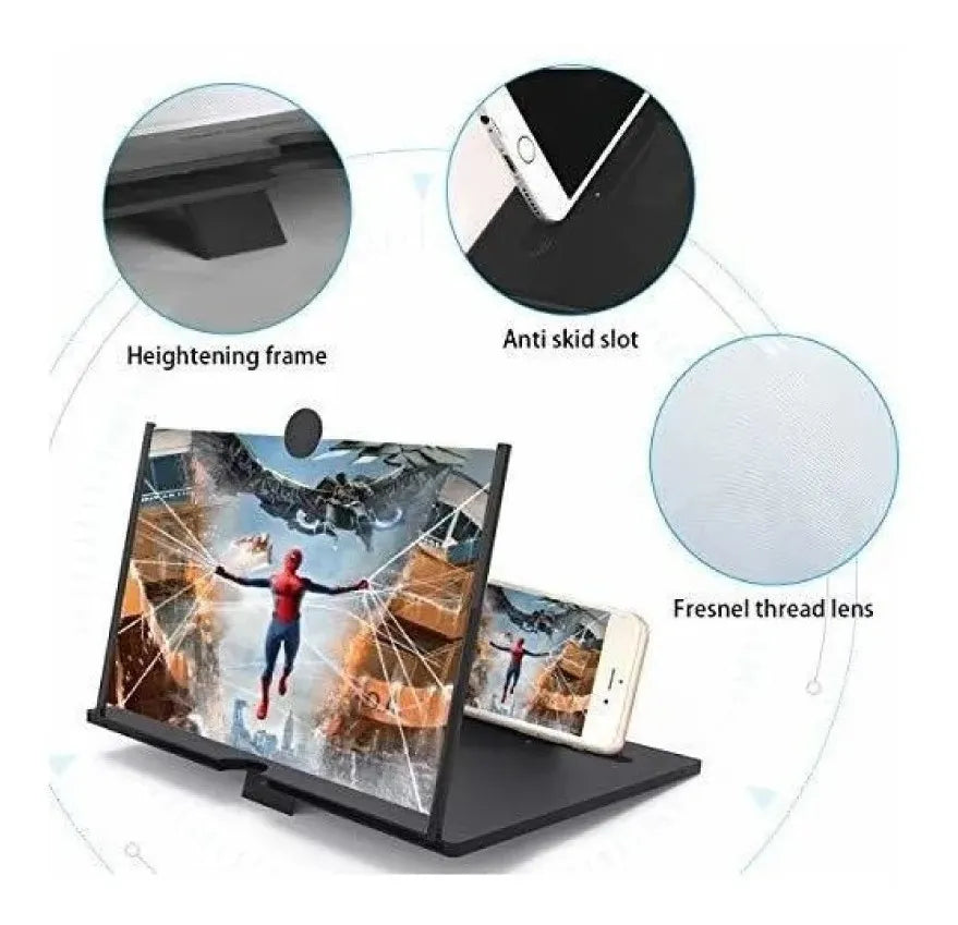 Pantalla Lupa Amplificadora Para Celular Curvo 10 Pulgadas