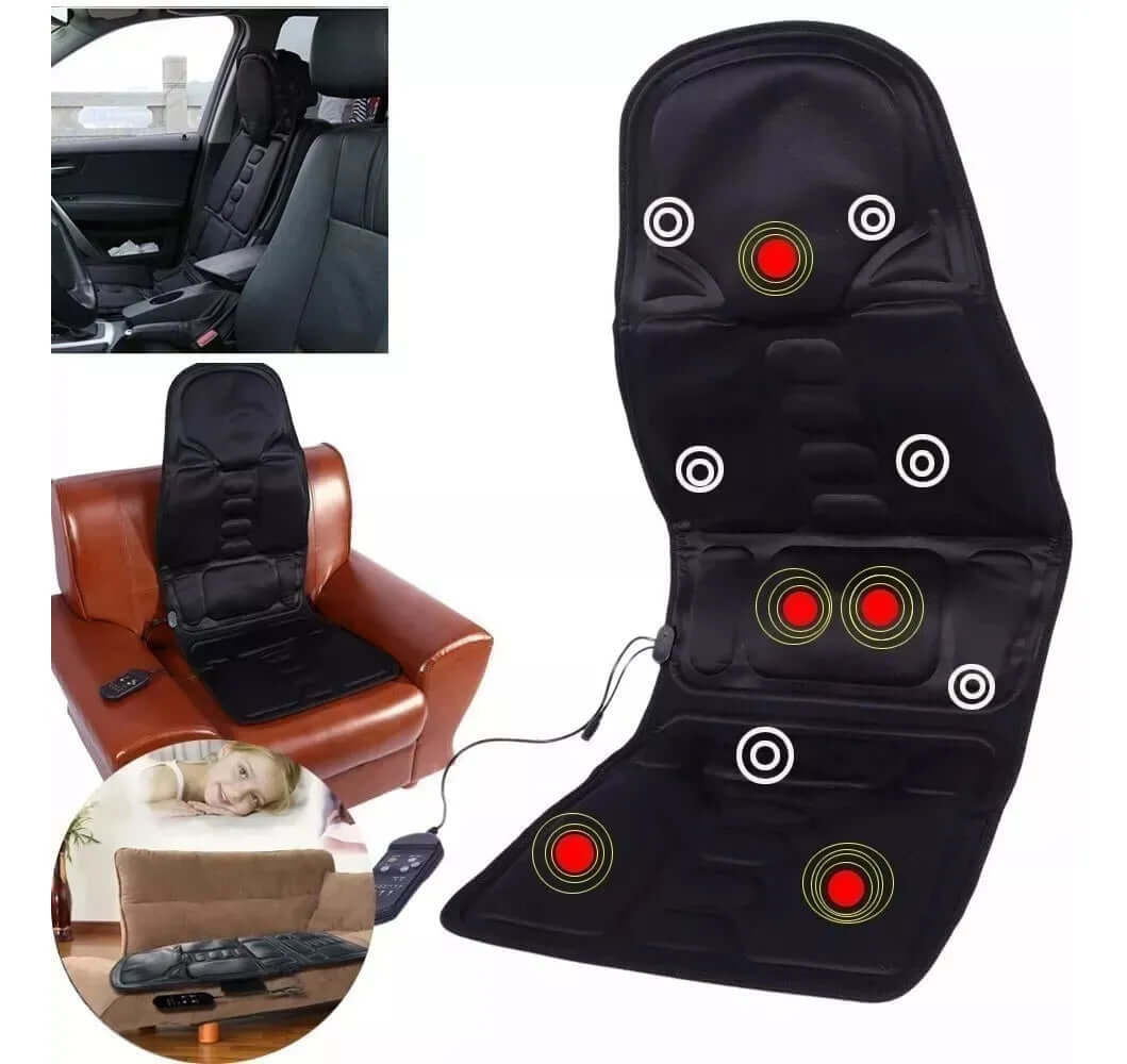 Silla Masajes Tv Portatil Espalda Caliente Carro Casa