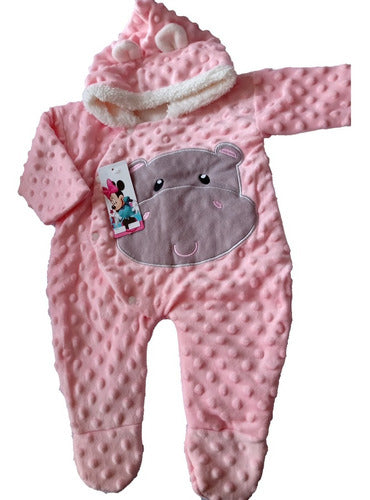 Pijama Sleeping Para Bebe De Hipopótamo Antialérgica 0-3 meses