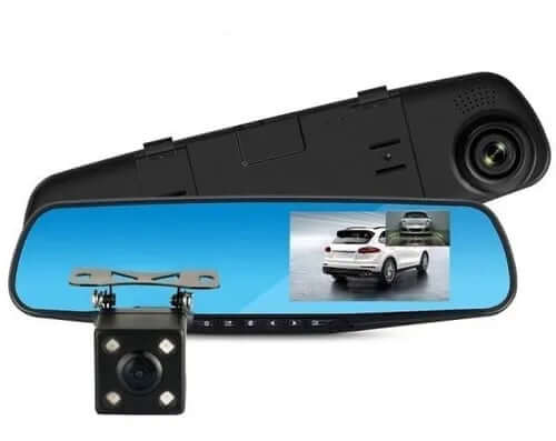 Espejo Retrovisor Con Dvr Y Cámara De Reversa Pantalla 4.3