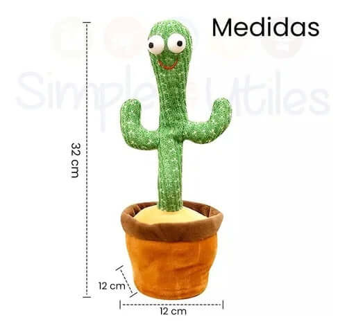 Cactus Bailarín Con Canto De Felpa Adecuado Para Niños