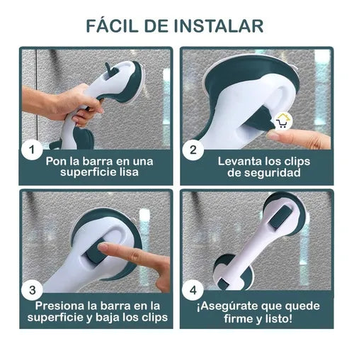 Barra Seguridad Antideslizante Agarradera Baño Manija