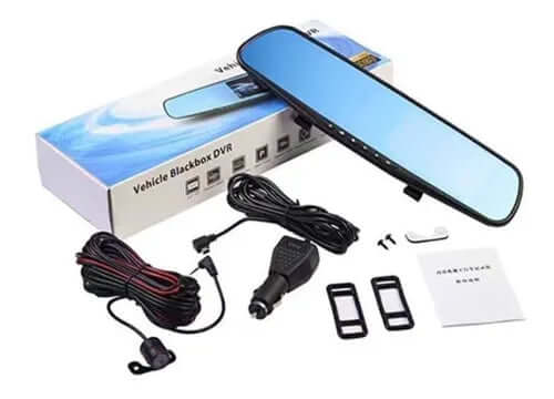 Espejo Retrovisor Con Dvr Y Cámara De Reversa Pantalla 4.3