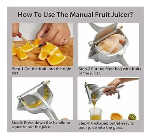 Exprimidor Manual de Naranjas y Frutas 🍊 Extrae Más Jugo Fácil y Rápido