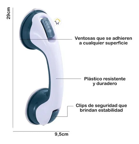 Barra Seguridad Antideslizante Agarradera Baño Manija