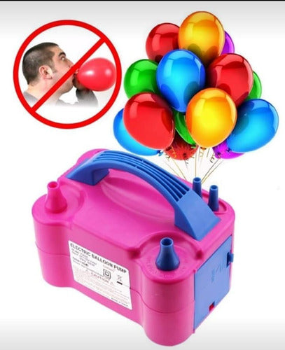 Bomba Eléctrica para Globos 🎉 Infla Globos en Segundos con Doble Boquilla