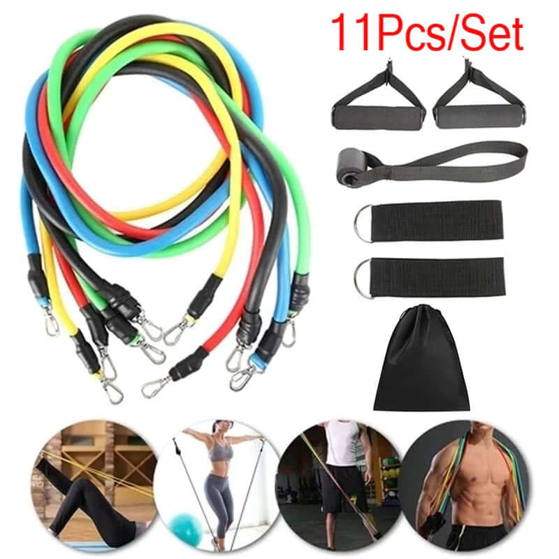 Kit Bandas Elásticas Tubulares Set 11 Piezas Juego Anclaje
