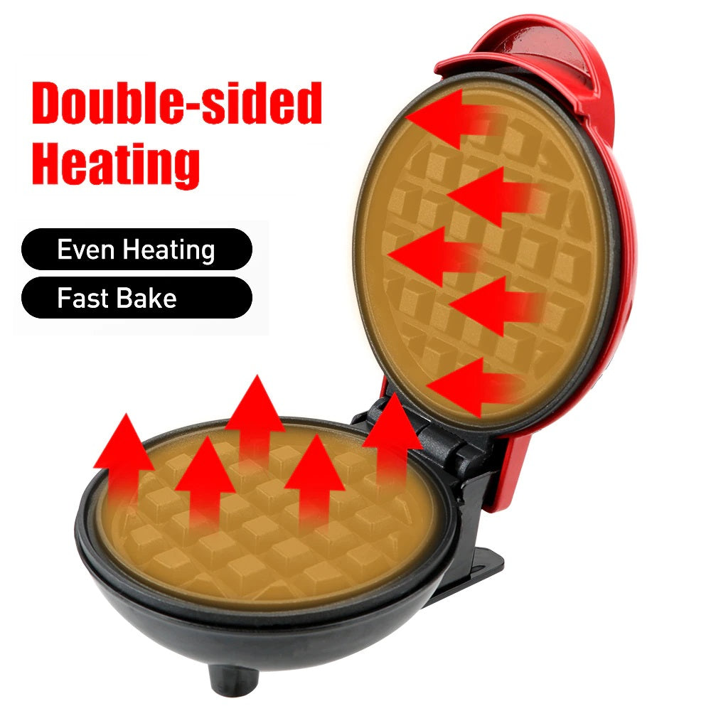 Mini máquina eléctrica para hacer Waffles