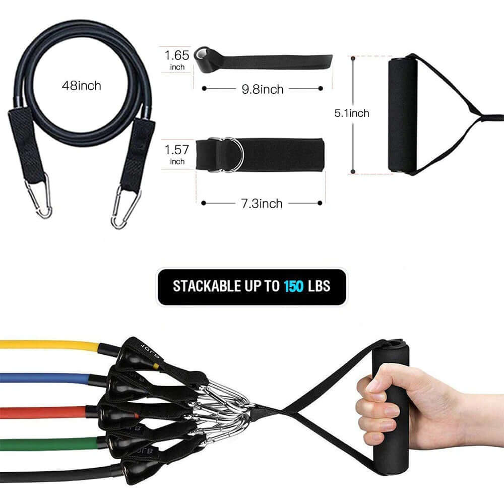 Kit Bandas Tubulares De Resistencia Ejercicio X 11 Piezas