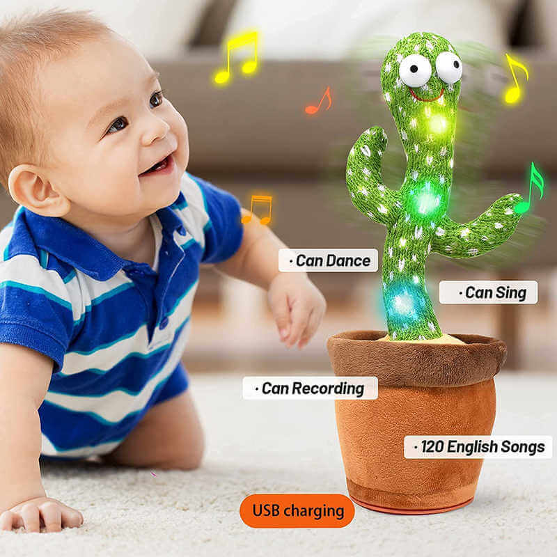 Cactus Bailarín Con Canto De Felpa Adecuado Para Niños