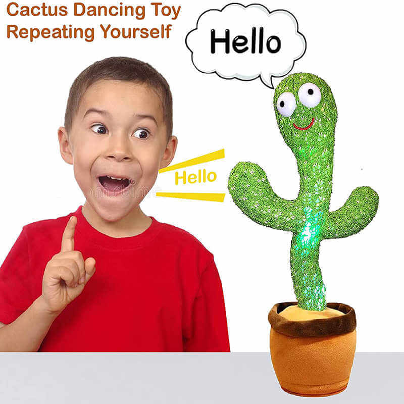Cactus Bailarín Con Canto De Felpa Adecuado Para Niños