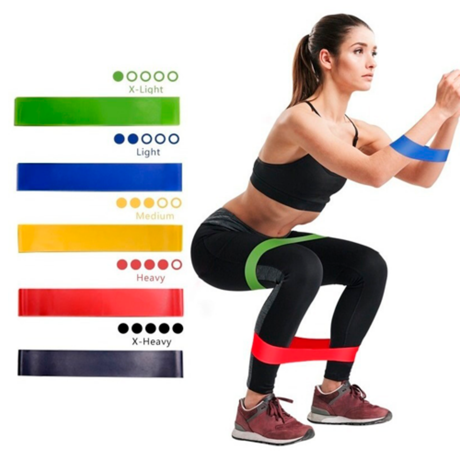 Bandas Elasticas Cerradas X5 Ejercicio Resistencia