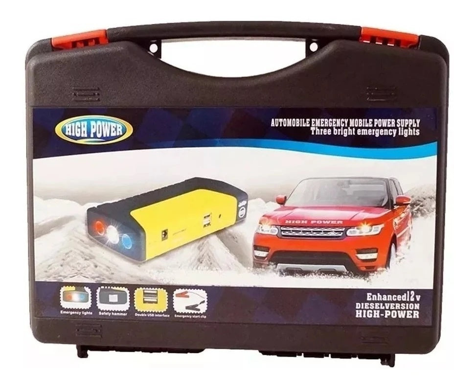 Arrancador de Batería + Compresor para Auto 🚗 Emergencias Todo en Uno