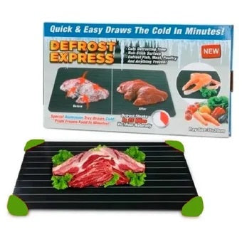 Family Gadgets - Tabla de cortar multiusos, bandeja de carne de  descongelación, tabla de cortar, descongelación rápida y rápida, afilador  de cuchillos