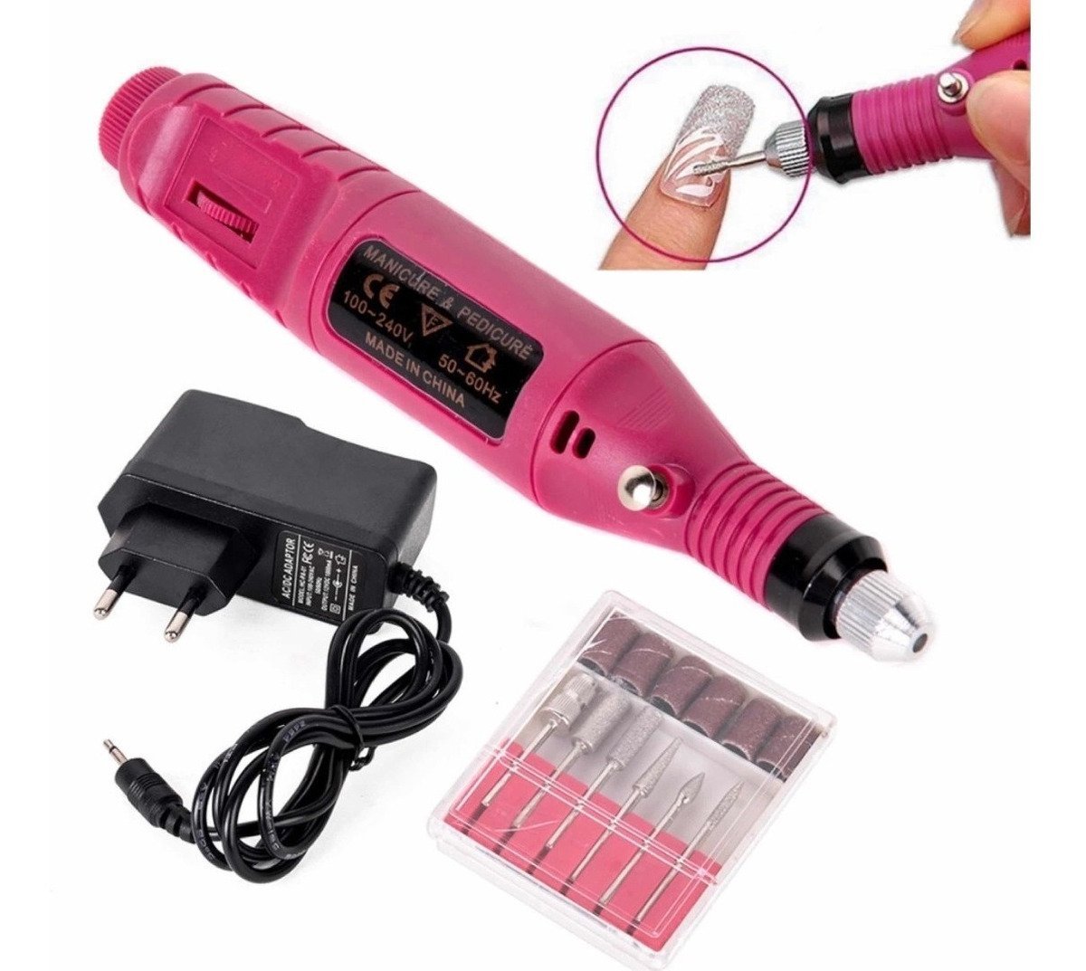 Kit Pulidor De Uñas Electrico Removedor Acrílico Manicure - zaffary store
