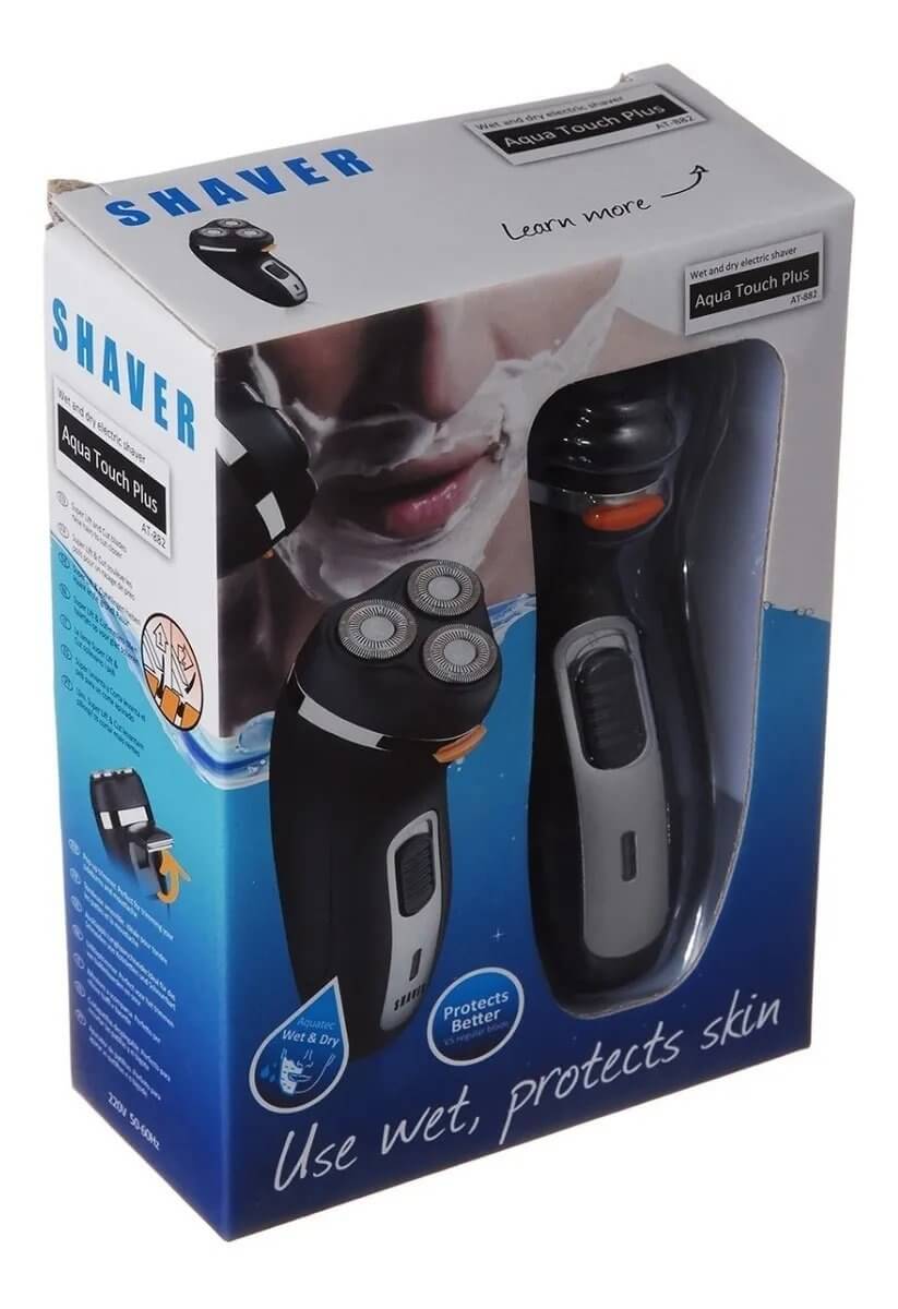 Promoción Afeitadora Eléctrica Sumergible Al Agua Recargable At-882 - zaffary store