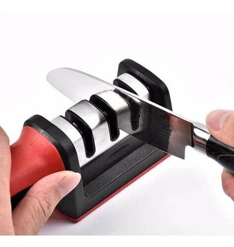 Promoción Afilador Cuchillo Ergonómico Acero Inoxidable - zaffary store