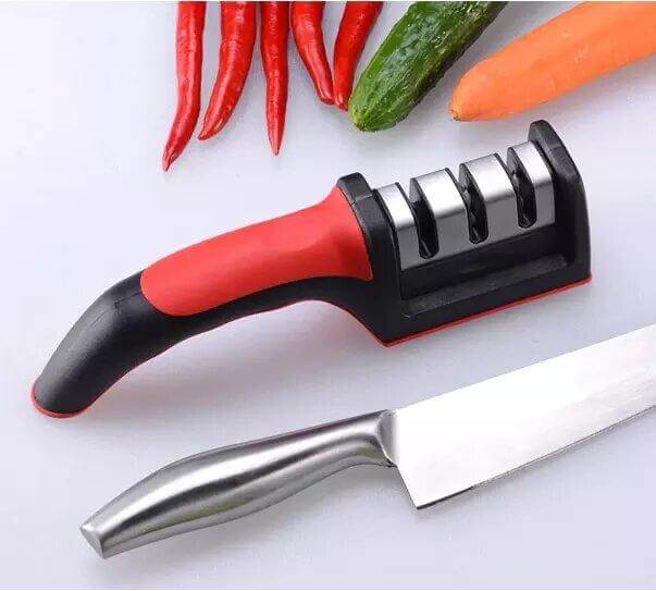 Promoción Afilador Cuchillo Ergonómico Acero Inoxidable - zaffary store