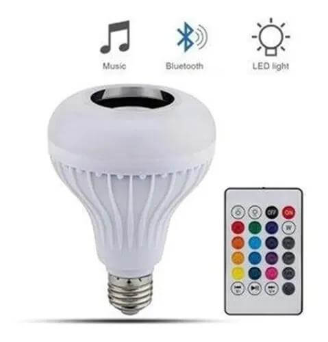 Promocion Bombillo Parlante Blutooth Led Multicolor + Control Remoto - zaffary store