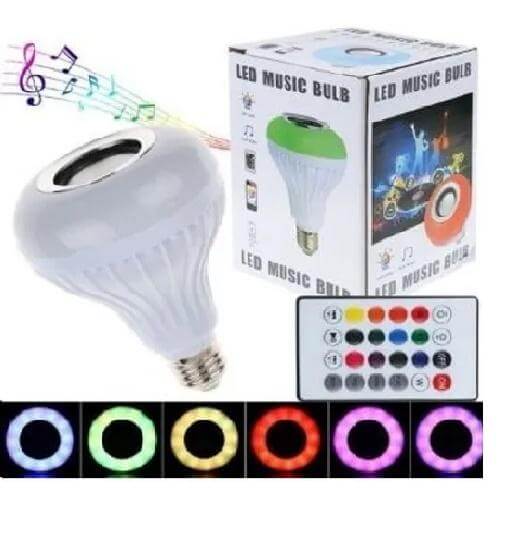 Promocion Bombillo Parlante Blutooth Led Multicolor + Control Remoto - zaffary store