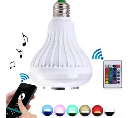 Promocion Bombillo Parlante Blutooth Led Multicolor + Control Remoto - zaffary store
