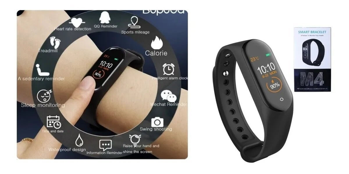Brazalete inteligente pulsera reloj contador pasos calorías cheap