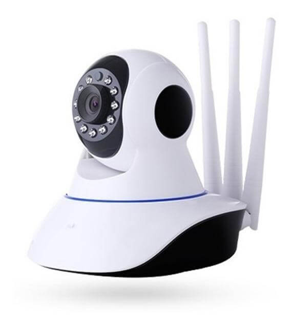 Promoción Cámara Seguridad Ip Wifi Robótica Visión Nocturna 3 Antenas Wifi - zaffary store