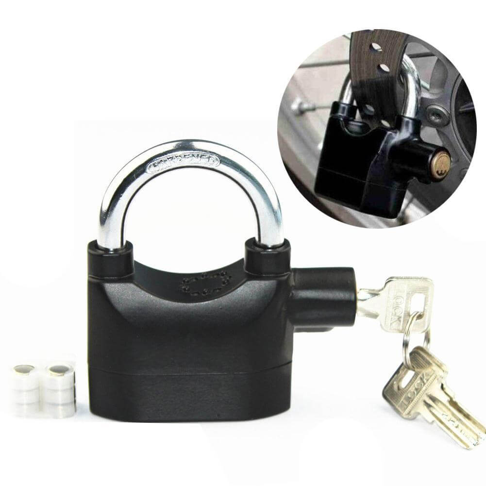 Promoción Candado Alarma Bicicletas Motos Puertas Alarm Lock Negro - zaffary store