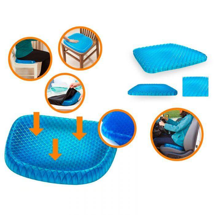 Coj n En Gel Silla Para Cola Descanso Flexible funda