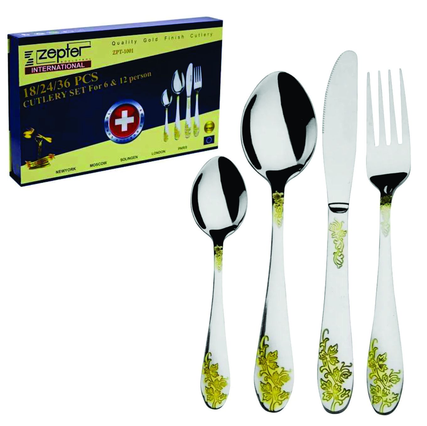 Promoción de Juego De Cubiertos Zepter En Acero - 24 Pcs - zaffary store