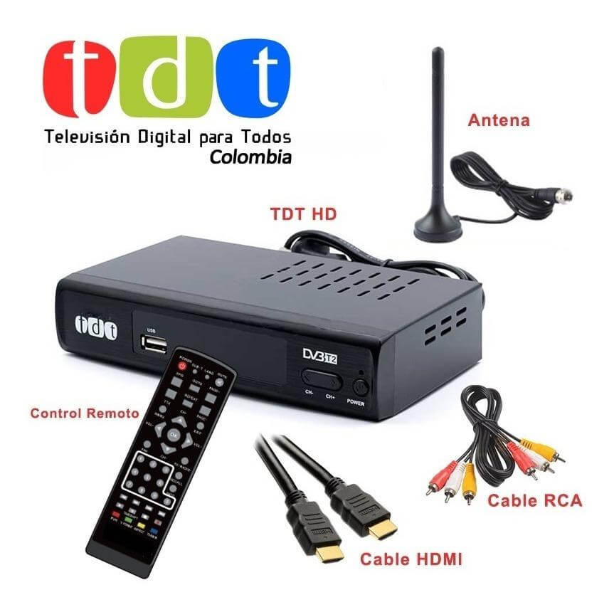 Promoción Decodificador Tdt Con Wifi+ Antena +control + Cables - zaffary store