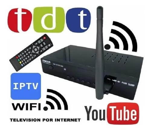 Promoción Decodificador Tdt Con Wifi+ Antena +control + Cables - zaffary store
