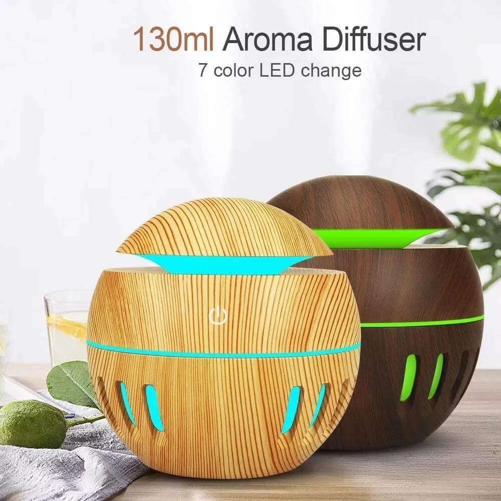 Promoción Humificador Led Difusor Usb 7 Colores 130 ml - zaffary store