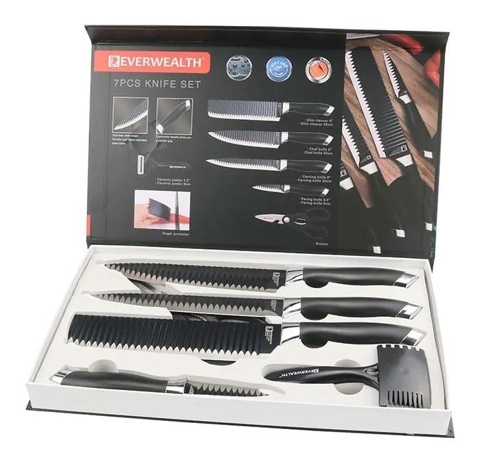 Promoción Juego De Cuchillos 7 Piezas Profesional Con Pelador - zaffary store