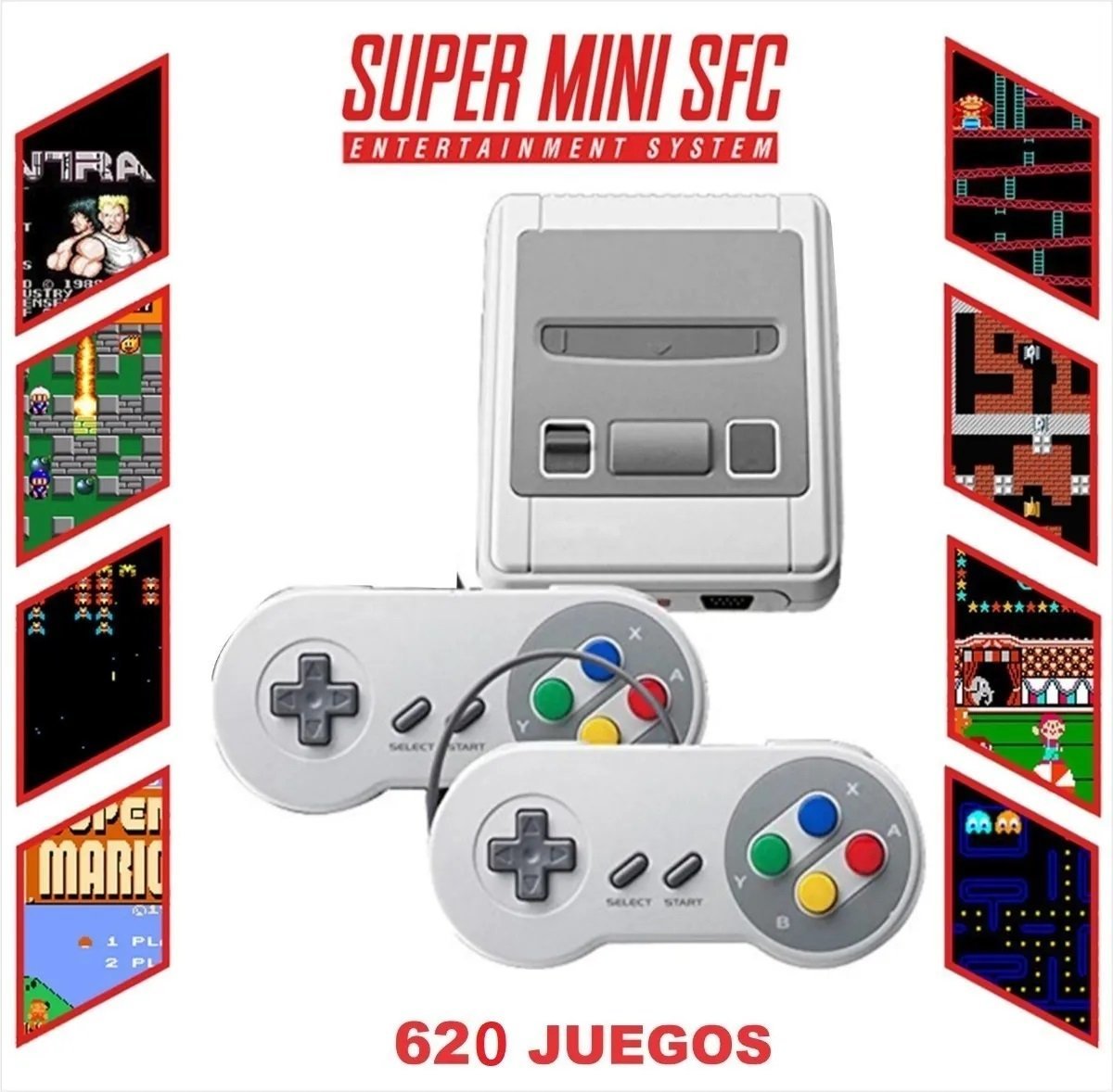 Promoción Mini Consola Retro Video Juegos 620 Clásicos Colección - zaffary store