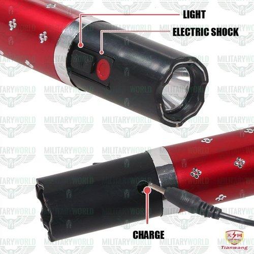 Promoción Pistola de aturdimiento de descarga eléctrica autodefensiva con linterna LED - zaffary store