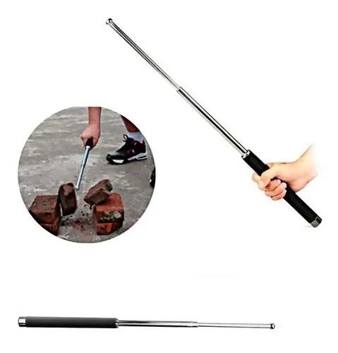 Promoción Tambo Baston Expandible Acero Defensa Personal 50cm Grande - zaffary store