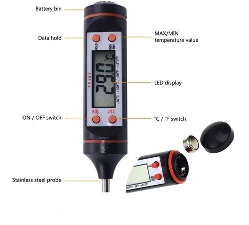 Promoción Termómetro Digital De Cocina Punzón Sonda Temperatura Comida - zaffary store